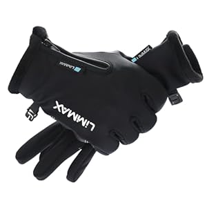 Black Touch Screen Gloves for Men Women – Windproof Water Resistant Warm Gloves for Cold Weather, Ideal for Running Driving Cycling Working