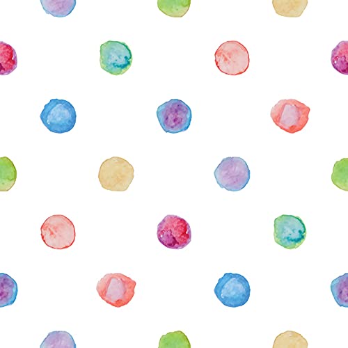 Papier peint polka dot pour masquer les imperfections de vos murs