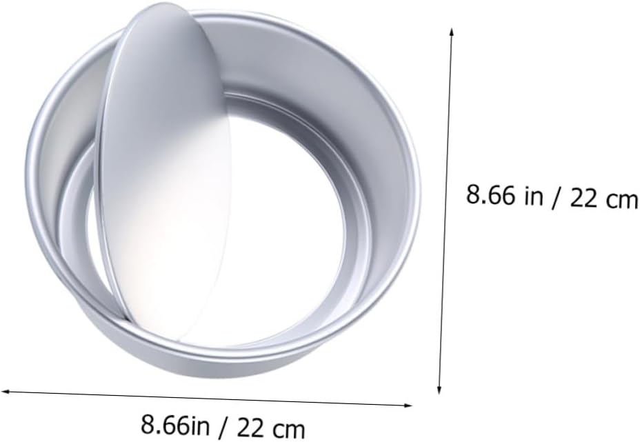 Non-stick Aluminum round Cake Pan Set, 6 8 Inch Mousse Cake Molds for Baking, DIY Pastry Supplies for Home and Professional Use, 2pcs Expandable Baking Ring Set