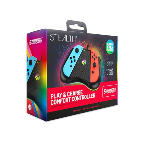 STEALTH Light-Up Play & Charge Comfort Controller Compatible con los Joy Controllers de Switch
