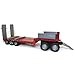 1/16 Bruder Red Tri-axle Low Loader Trailer and Dolly