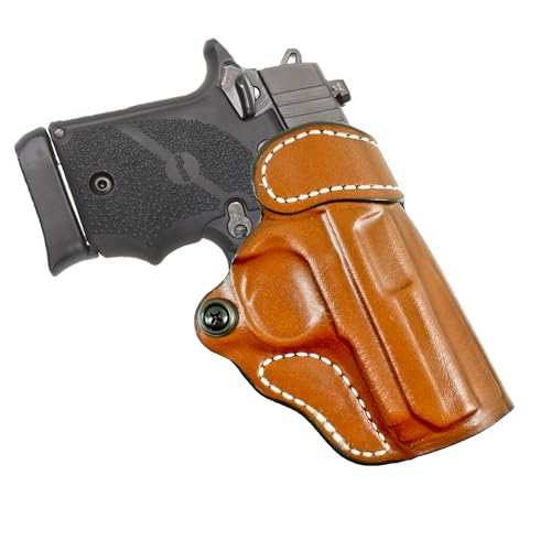 Desantis Criss Cross OWB Holster, Leather, Right Hand, Tan