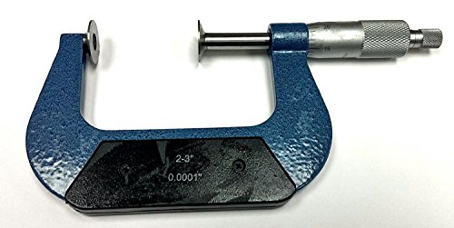 Accusize Industrial Tools 3-4'' X 0.0001'' Disc Type Micrometer in Fitted Box, 2502-4001