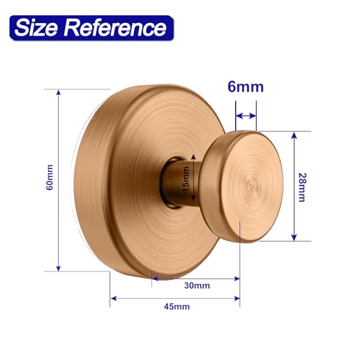 Image of Bntuk Suction Cup Hooks for Shower, Removable Towel Hooks for Bathroom Window Glass Door Wall, Bath Robe Looafh Wreath Hook for Hanging - 2 Pack, Champagne Bronze