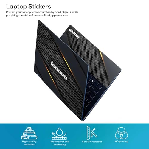Image of Pattern L6 Top+Wrist Pad Vinyl Laptop Skin /Sticker /Cover for 17 to 17.3 Inches Laptops Laminated-Removable-HD Quality Compatible for Lenovo (16.5x11 Inches)