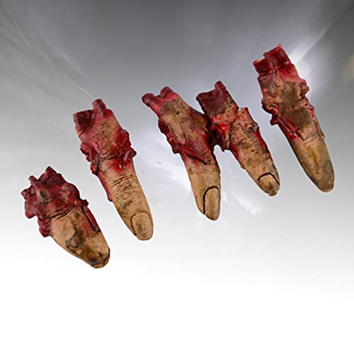 FOMIYES 5Pcs Halloween Bloody Finger Halloween Props Levendige Afgehakte Vingers Halloween Decoraties Props Halloween… - Afbeelding 8