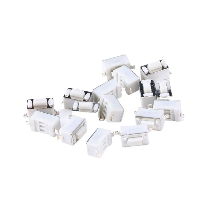 Interrupteur bouton blanc 3x6x4.3mm pour réparer les clés de voiture et télécommandes