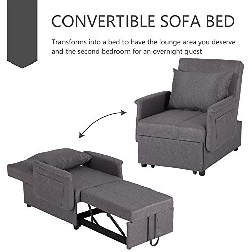 Convertible Chair Bed 3in1, Sleeper Chair Bed Pull Out Sleeper