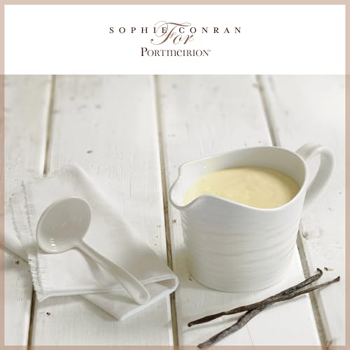 Portmeirion x Sophie Conran Sauce Jug and Mini Ladle - Elegant White Porcelain Gravy Jug, Dishwasher, Microwave & Oven Safe, Suitable for Everyday Dining or as a Gift - Image 3
