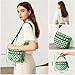 Small Crossbodybag for Women Trendy Nylon Bum Bags Plus Size Fanny Pack SlingBag BeltBag for Women Travel (Beige white grid) (beige)