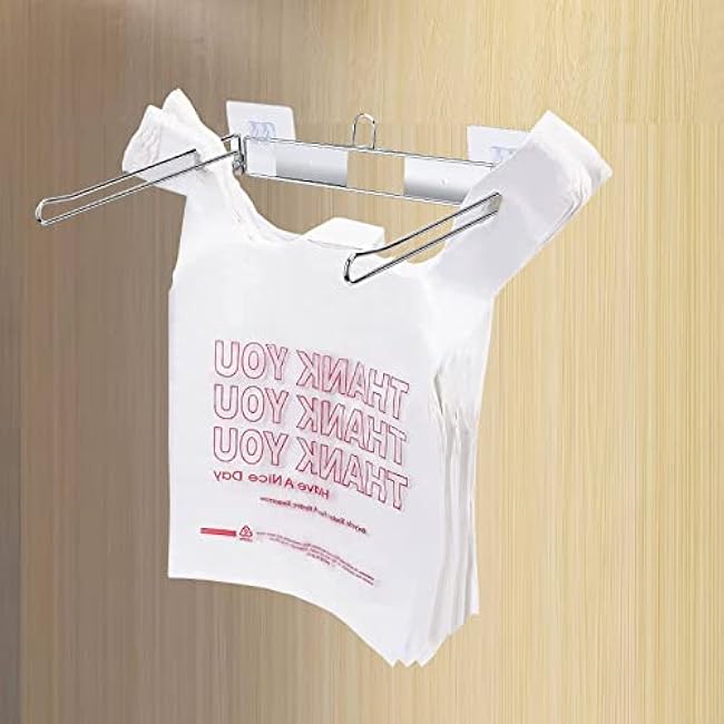 YeeBeny Bag Holder for Plastic Bags, Plastic Bag Holder, T-Shirt Bag Rack, Hanging Bag Holder, T Shirt Bags Holder for T Shirt Bags