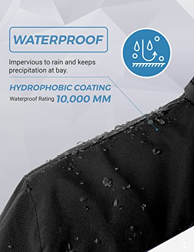 Image of Wantdo Men's Mountain Waterproof Ski Jacket Windproof Rain Jacket Winter Warm Hooded Coat