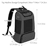 CURMIO Portable Oxygen Concentrators Backpack, POC Travel Carrying Bag with Mesh Panels for Breathability, Compatible for Inogen, Oxygo, Caire Units, Black, Bag Only