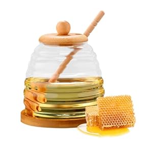 Pllype 500 ml Słoik do Miodu z Łyżeczką