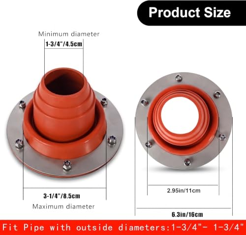 Stove Jack Kit for Tent, Roof Pipe Flashing Boot - Image 2