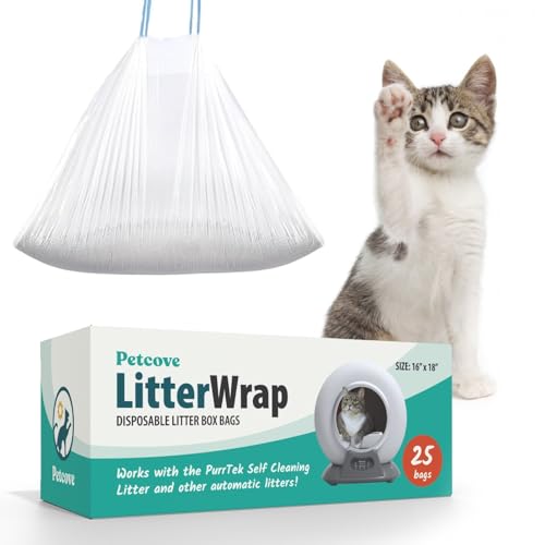 Premium Self Cleaning Cat Litter Box Liners Kitty Litter Bags Poop Bags Pet Waste Bags & Durable Litter Box Liners Ultimate Odor Control & Leakproof Design Cat LitterBags