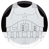 Zak! Designs Dinner Plate featuring Storm Trooper Graphics from Star Wars, Reusable, Break Resistant, BPA-free Melamine, 10