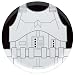 Zak! Designs Dinner Plate featuring Storm Trooper Graphics from Star Wars, Reusable, Break Resistant, BPA-free Melamine, 10"