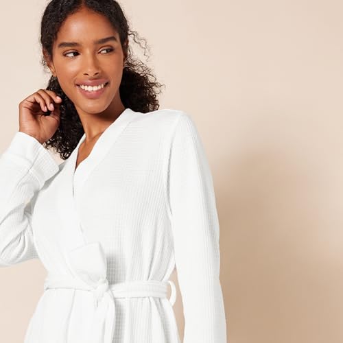 Image of Amazon Essentials Women's Lightweight Waffle Full-Length Bath Robe (Available in Plus Size)