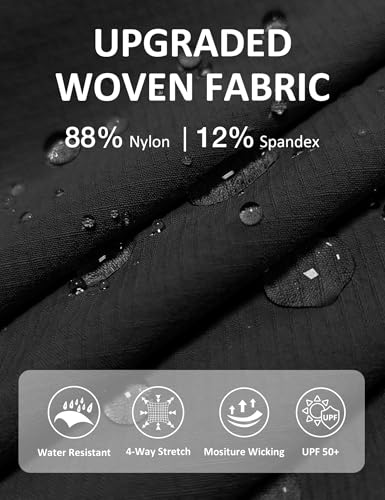 MOURCE Womens Hiking Pants Lightweight - Quick Dry Water Resistant UPF 50 Travel Pants with 7 Pockets & Adjustable Cuffs3