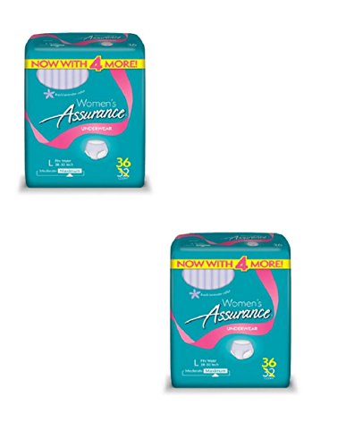 Assurance For Women Maximum Absorbency Protective Underwear Value Bundle-Large-72 Count #TOP11