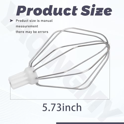 4 PCS Stainless Steel Universal Mixer Wire Whips for B-osch Mixer, Mix-er Beater Attachment, Whisk Tool for Baking, Kitchen Mixers Accessories