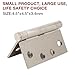 3 Pack Heavy Duty Industrial Grade Hinges for Metal 4 ½