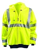 OccuNomix Large Hi-Viz Yellow FleecePolyester Sweatshirt