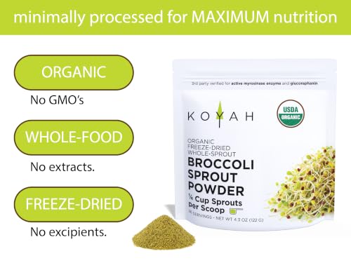 KOYAH Organic Broccoli Sprout Powder
