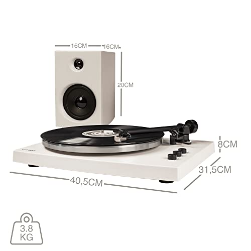 Crosley T150 Tourne-Disque Bluetooth Blanc - Les Beatles, Paul McCartney, John Lennon, RIngo Starr, George Harrison Crosley T150 Tourne-Disque Bluetooth Blanc – Image 6
