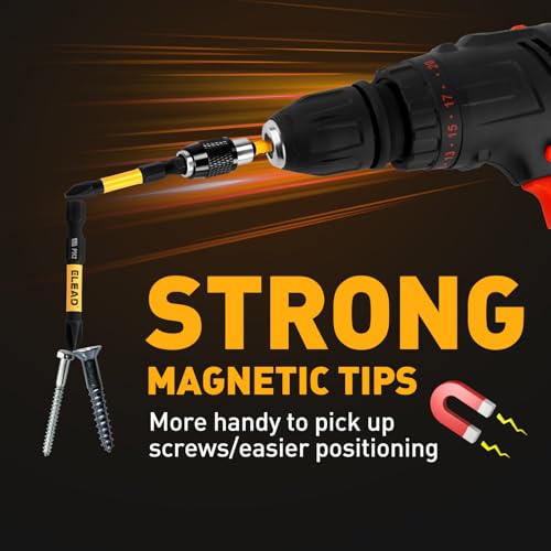 Image of 6-Piece Phillips Bit #2 Impact, 2 Inch Magnetic Phillips Head Drill & Screwdriver Bit with Magnetic Bit Holder, S2 Steel, 1 /4 inch Hex Shank, PH2 for Impact Driver, Professional & DIY Use