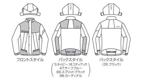 BURTLE バートル 防水防寒ジャケット(ユニセックス) 7610 35 ブラック LL 3枚目