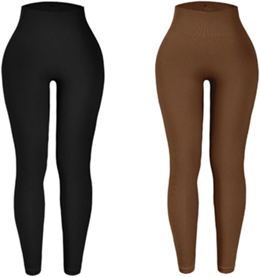 Iflytree High Waisted Leggings for Women Pants Tummy Control Non See-Through Workout Pants for Running Cycling Yoga