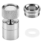 RMENOOR Wassersparender Wasserhahn Luftsprudler Messing luftsprudler wassersparend Universal Wasserhahn Filter 360 °Siebstrahlregler Schwenkbrause Wasserhahn für Küche Bad Wasserhahn Aufsatz