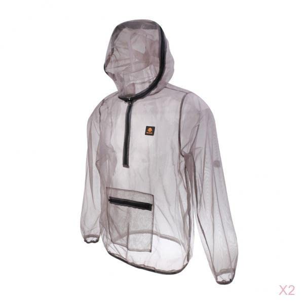 2Pcs Anti-Mosquito Mesh Clothing Bee Bug Quick-Dry Repellent Suit - Gray XL|Sporting Goods | Outdoor Sports | Camping & Hiking | Clothing | Other Camping, Hiking Clothing-picture-11
