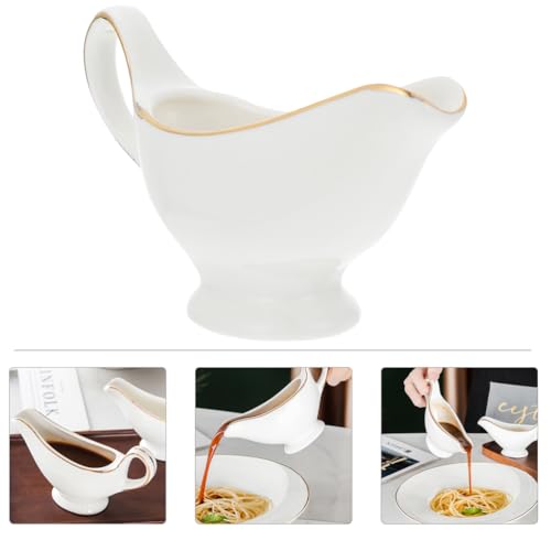 Verseur de sirop plat à café en céramique pour service de cuisine - 4