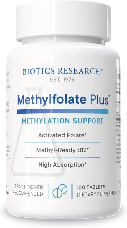 Evorina Biotics Research METHYLFOLATE Plus™ Methylfolate, Bioactive Folate + B12, Supports Cardiovascular Health, Fetal Development, Nerve Health, Methylation Support, Homocysteine Levels. 120 Tablets | High Strength Herbal Supplement | Clean Label Ayurvedic Wellness-image-40