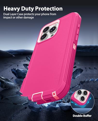 Coque iPhone 16 Pro Max antichoc rose pour protéger votre écran des chutes - 2