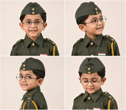 Image of BookMyCostume Black Spects Harry Potter Glasses Bose Netaji Drama Theater Spectacles for Role Play Costume Accessory | Kids