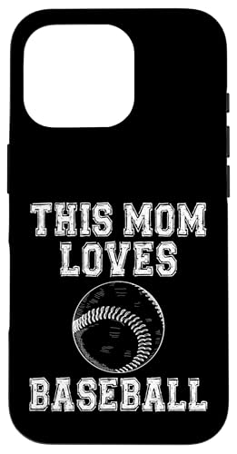This Mom Loves Baseball �V���c ? Game Day Sports Mom T�V���c �X�}�z�P�[�X iPhone 16 Pro �p