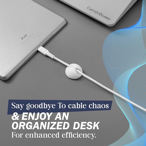 Image of 15-Inch Desktop Whiteboard - Glass Dry Erase Board for Desk Whiteboard with Stand with 3 Markers, Spray Bottle, 3 Cable Holders & Storage Box Work from Home Office Gadgets, White