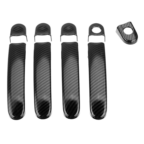 Cubiertas de manijas en fibra de carbono para Caddy y Transporter, protección elegante ABS
