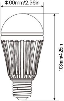 LE 7W A19 LED Bulb, High Performance Samsung LED, Warm White, 60W Incandescent Bulb Replacement
