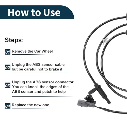 TUCKBOLD ABS Wheel Speed Sensor Front Left or Front Right ABS Sensor Anti-lock Braking System Sensor No.47910-3DA0A for Nissan Sentra 2013-2019 by TUCKBOLD - Image 7