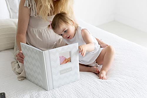Little Pear 12004 Chevron Baby Book, Baby Keepsake, Baby Memory Book, Baby Girl Or Baby Boy Photo Album Gender-Neutral thumb #1