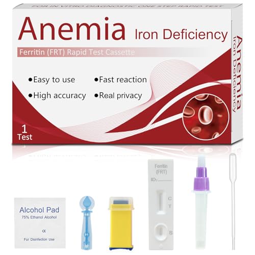 Iron Deficiency Test Kit – Accurate & Easy at-Home Test to Monitor Iron Levels, Suitable for Both Children and Adults-ONE Test
