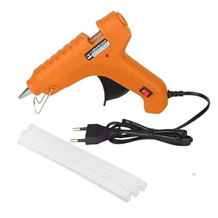 W WADRO Fiber Orange 100 Watt with On Off Switch Indicator and 5 Adhesive Glue Sticks