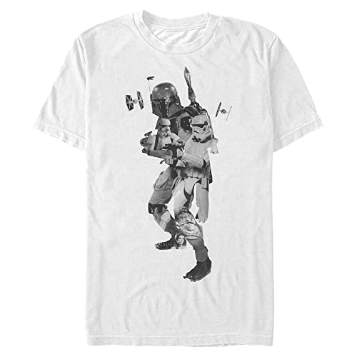 Camiseta Star Wars Boba Fett de manga corta de algodón transpirable con estampado para hombre