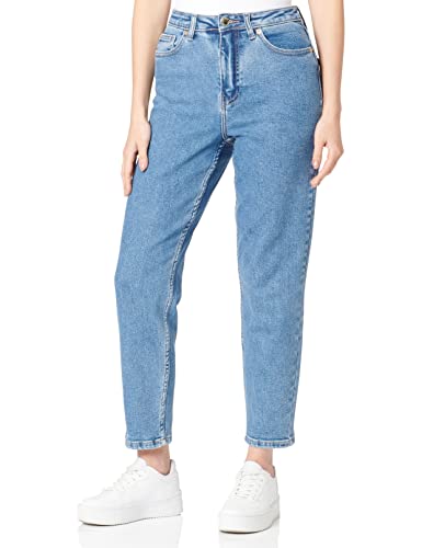 Only ONLJAGGER Erica HW MOM ANK DNM MAS Jeans, Denim Bleu médium, 31W x 34L Femme