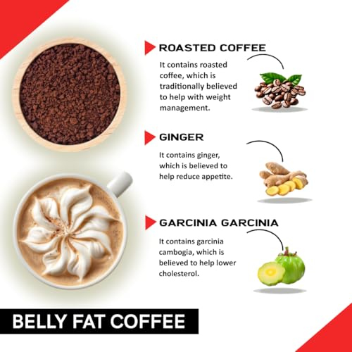 Image of Coffeecurry Belly Fat Coffee Tin Can (65 Grams) - Helps to Reduce Belly - Instant Coffee with Garcinia Cambogia and Ginseng | Arabica Roasted Premium Coffee